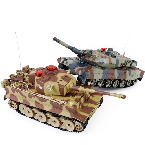 Радиуправляемый танковый бой Huan Qi Tiger vs Abrams