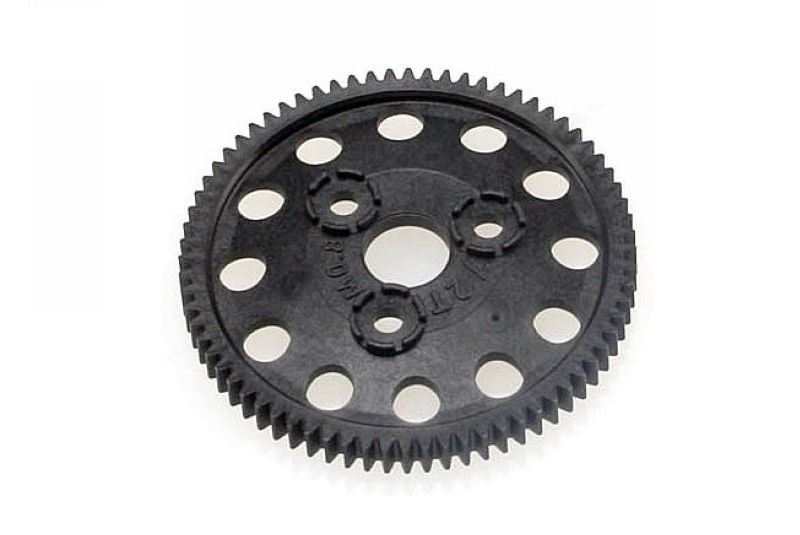 Spur gear, 72-tooth (0.8 metric pitch, compatible with 32-pitch)