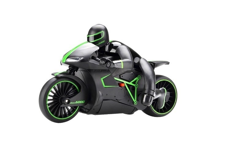 Радиоуправляемый черно-зеленый мотоцикл 4CH 1:12 2.4G