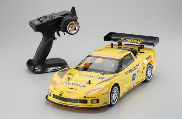 Радиоуправляемый автомобиль Kyosho 1:10 GP FW-06 Race Spec Corvette C6-R 4WD 2.4 Ghz, ДВС,  RTR
