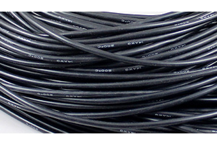 Провод силиконовый AWG 16#(1.31 мм2) черный 1 метр
