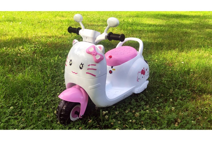 Детский электромотоцикл Розовый