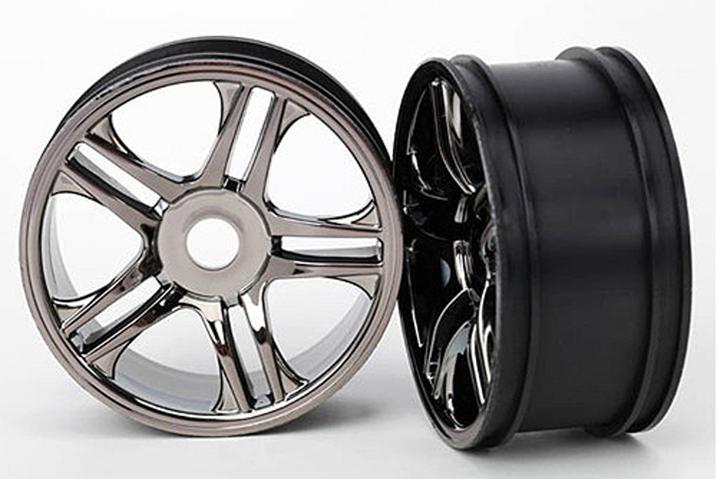 Wheels, split-spoke (black chrome) (front) (2)