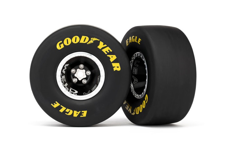 Tires & wheels, assembled, glued (aluminum Weld wheel, slick tires (S1 compound), foam inserts)