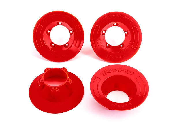 Колесные колпаки, красные (4) (подходит для колес #9572)