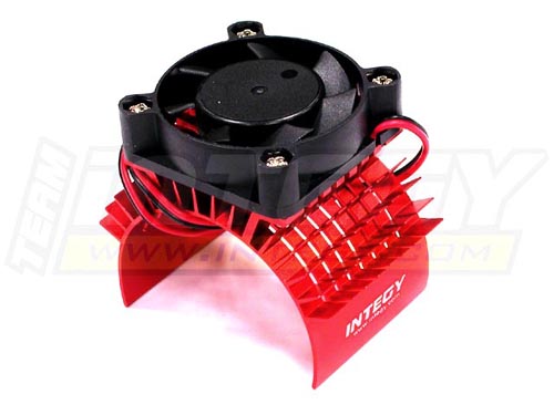 Радиатор с куллером (красный) для 750 двигателя Traxxas Summit