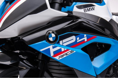 Детский электромобиль мотоцикл BMW Синий