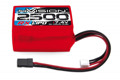 Li-Po 7.4V(2s) 2500mAh  JR Plug Soft Case Hump pack