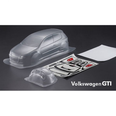 Кузов Speedway Slide Volkswagen Golf GTI не окрашенный с отражателями 1:10
