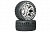 Покрышка и колёсный диск зад Picket C2 2.8'' 2WD (2шт.) (хром)