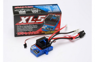 XL-5 Electronic Speed Control, waterproof (land version, low-voltage detection, fwd/rev/brake)