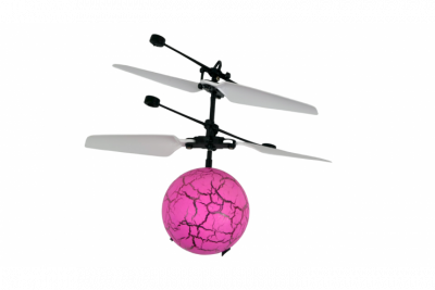 Светящийся летающий шар (с пультом) Розовый