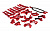 Комплект конверсии (крас) для Traxxas 1/10 Stampede 4X4