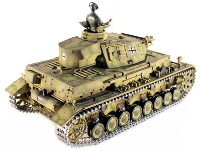 Радиоуправляемый танк Taigen 1:16 Dak PZ.Kpfw. IV Ausf. F-1 Pro 2.4 Ghz (пневмо)