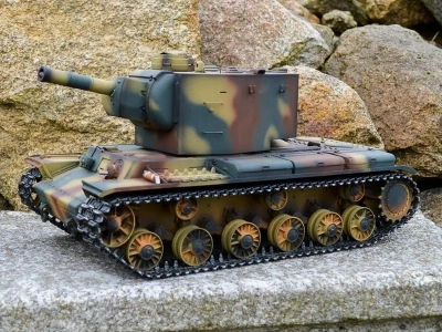 Радиоуправляемый танк Torro KV-2 1/16 зеленый, ВВ-пушка V3.0 2.4G RTR
