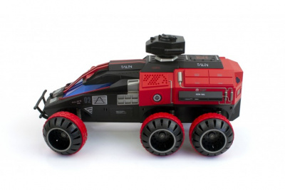 Шестиколесная машинка марсоход на пульте управления (стреляет орбизами, полный привод) Красный