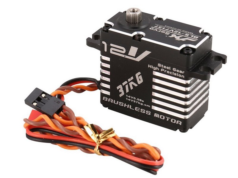 Сервомашинка цифровая JX Servo BLS-12V7137 (71г/37.5/0.08/14.0V) бесколлекторная, Full metal