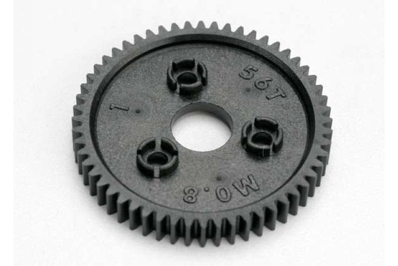Spur gear, 56-tooth (0.8 metric pitch, compatible with 32-pitch)