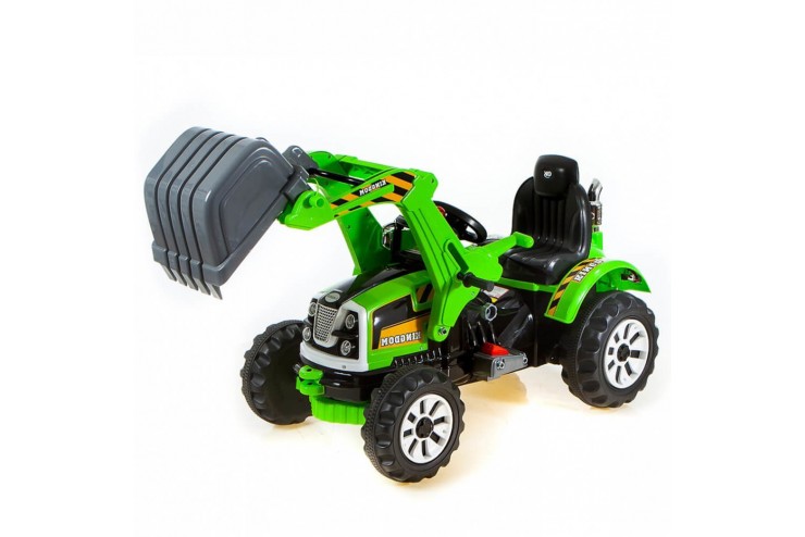 Детский электромобиль трактор на аккумуляторе Зеленый
