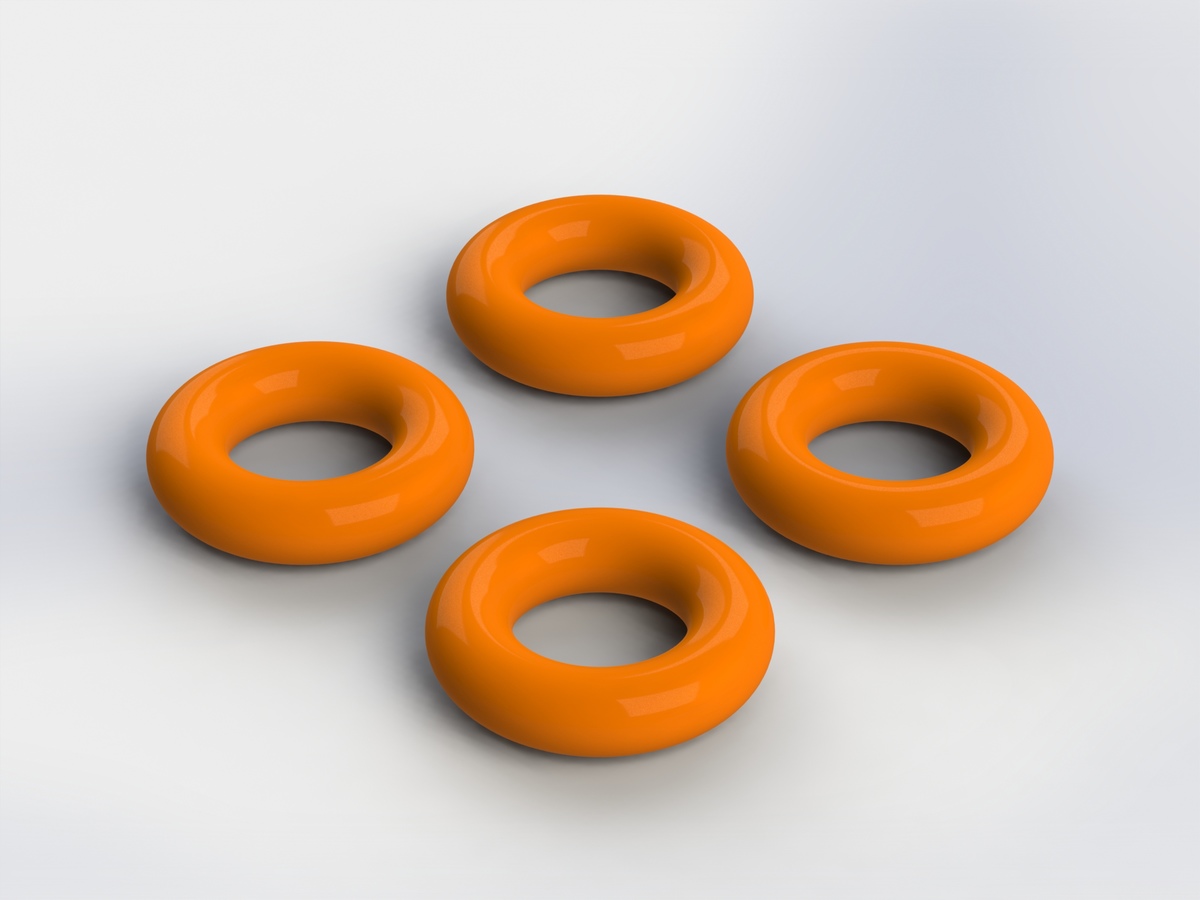 Резиновые кольца 3.4х2мм (4шт)