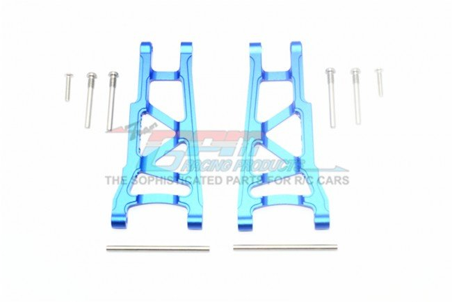 GPM Blue Aluminium Traxxas Slash 4x4 Передние или задние нижние рычаги подвески со штифтами SLA055-B
