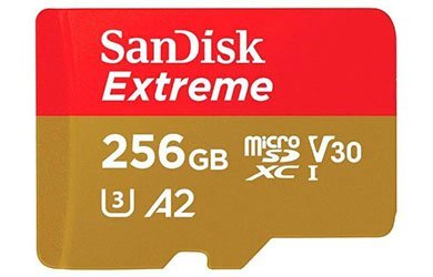 Карта памяти microSDXC UHS-I U3 SANDISK Extreme 256 ГБ
