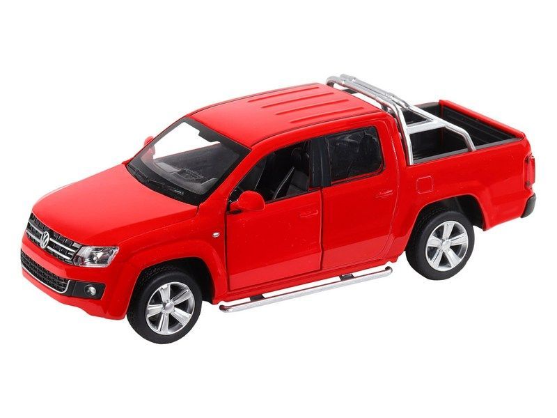 Машина ''АВТОПАНОРАМА'' Volkswagen Amarok, красный, 1/30, свет, звук, инерция, в/к 20*10*11 см