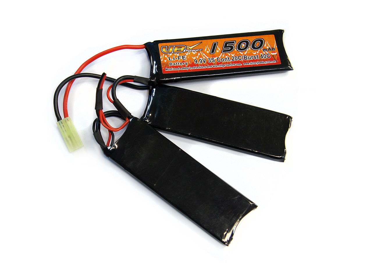 Аккумулятор LiFe 1500mAh 20C 9.9V (3-х лепестковый)