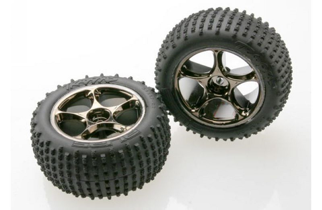 Tires & wheels, assembled (Tracer 2.2'' black chrome wheels, Alias 2.2'' tir
