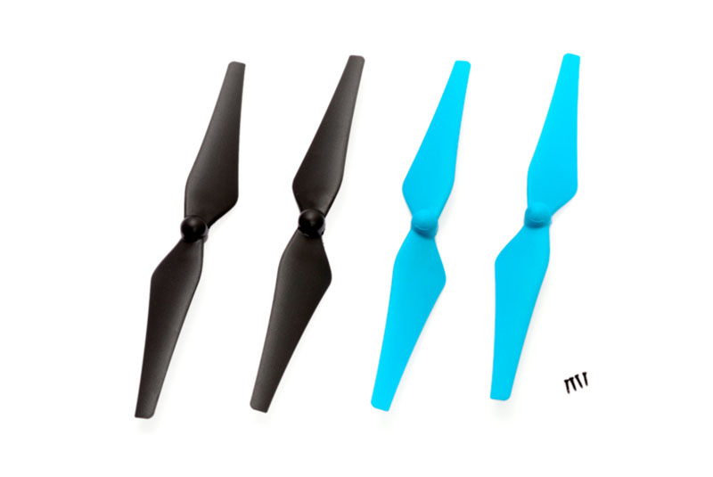 Blue and black blade set