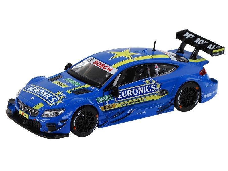 Машина ''АВТОПАНОРАМА'' Mercedes-AMG C 63 DTM, синий, 1/32, свет, звук, инерция, в/к 17,5*12,5*6,5 см
