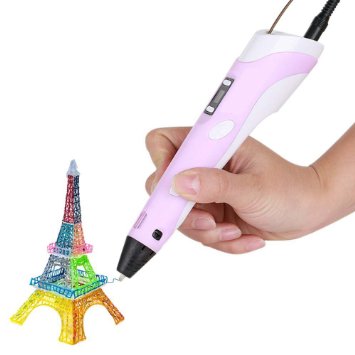 3D ручка Myriwell с дисплеем (розовая) 2-е поколение