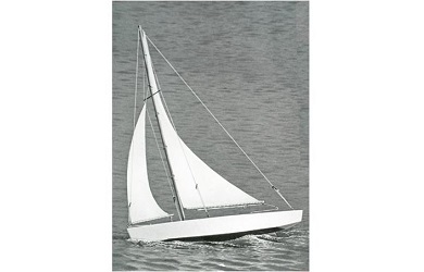 Модель яхты Dumas Ace Sloop 43см (набор для сборки)