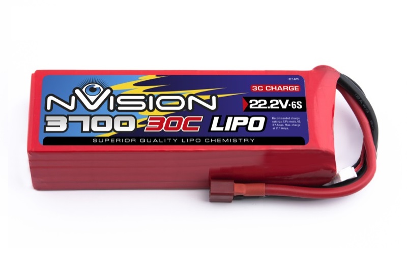 Аккумулятор nVision Li-pol 3700 mAh, 30c, 6s1p, Deans