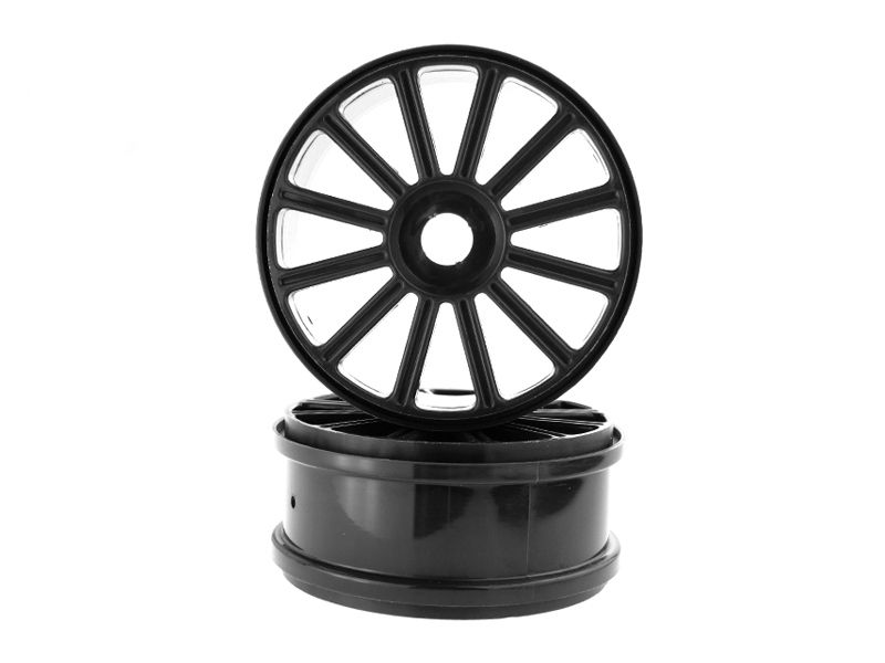 Черные колесные диски для Himoto E8XBL, 2шт.