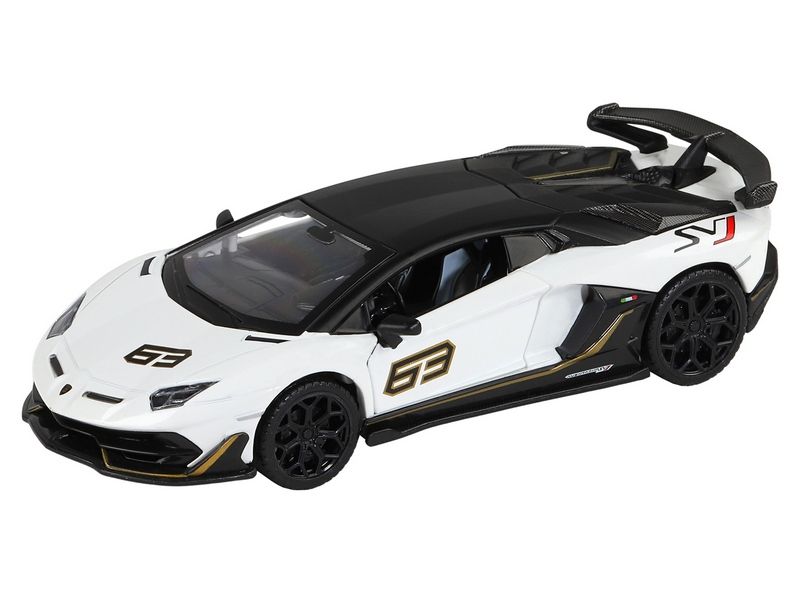 Машина ''АВТОПАНОРАМА'' Lamborghini SVJ, белый, 1/32, свет, звук, инерция, в/к 17,5*12,5*6,5 см