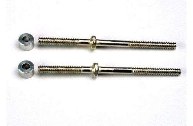 Turnbuckles (54mm) (2)/ 3x6x4mm aluminum spacers (rear camber links)