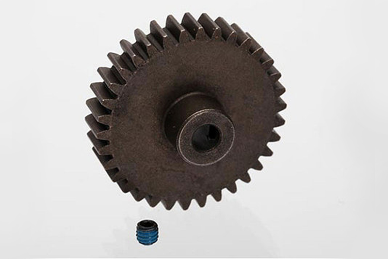 Gear, 34-T pinion (1.0 metric pitch, 20° pressure angle) (fits 5mm shaft)/ set screw