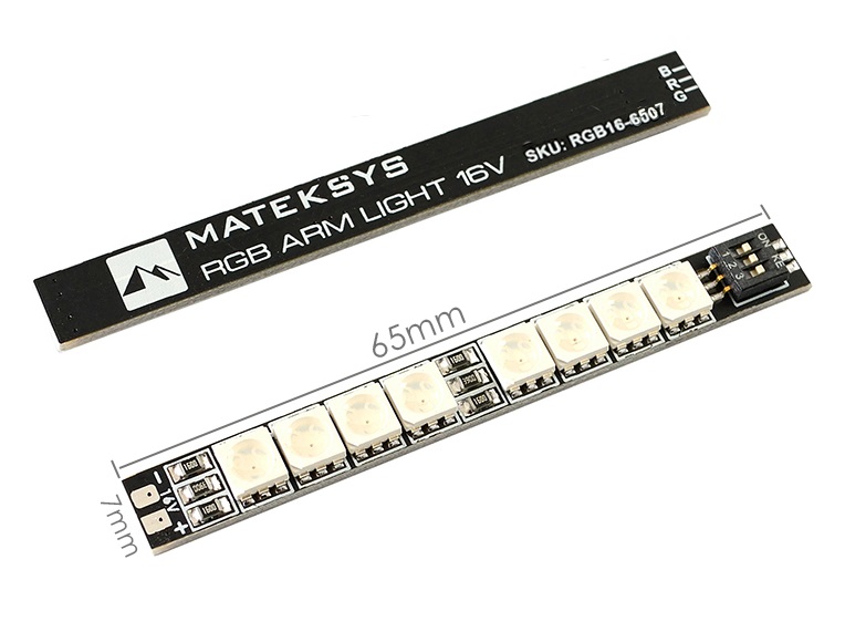LED панель MATEKSYS RGB ARM 16V, 65*7mm 2шт.