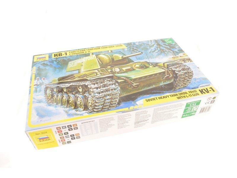 Сборная модель. Танк КВ-1 образца 1940 года. 1/35