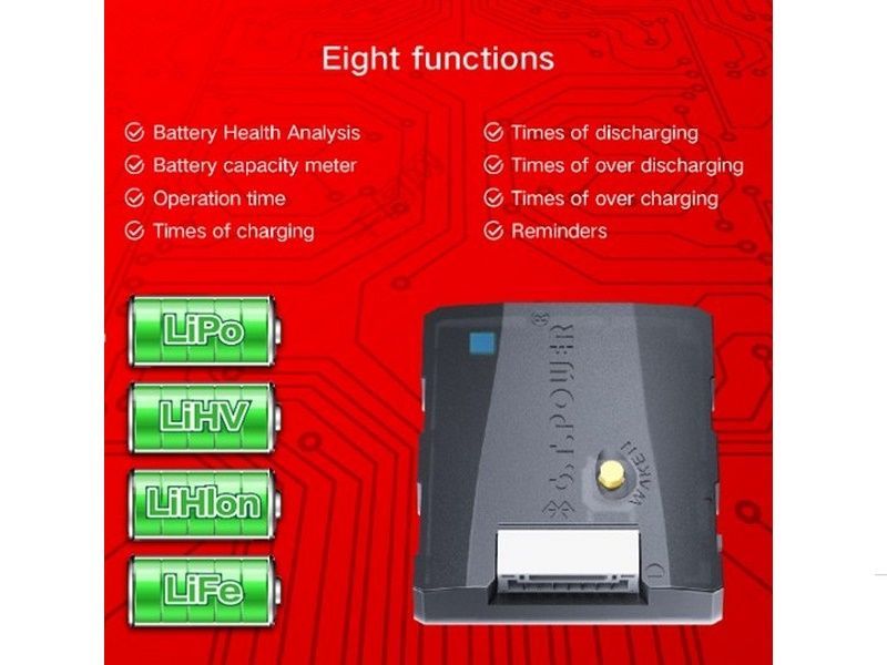Многофункциональный прибор G.T.Power для проверки и обслуживания аккумуляторных батарей