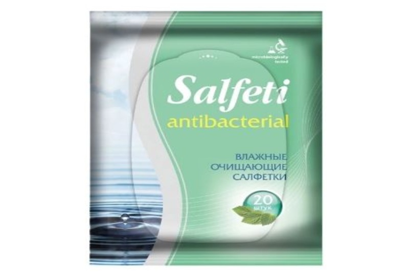 SALFETI Влажные салфетки антибактериальные 20 штук
