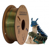 Филамент Kingroon PLA Tri Color Silk Golden-Green-Blue 1.75mm 1KG