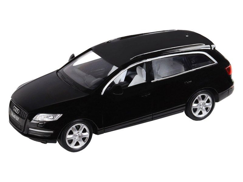 Машина ''АВТОПАНОРАМА'' Audi Q7, черный, 1/32, свет, звук, инерция, в/к 17,5*13,5*9 см