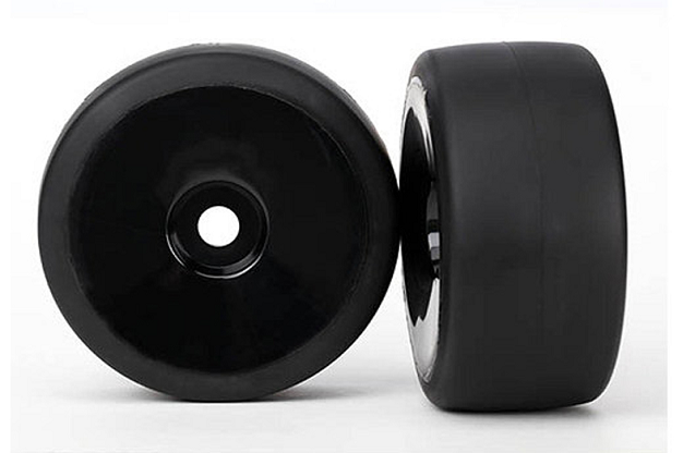 Tires & wheels, assembled, glued (black, dished wheels, slick tires (S1 compound), foam inserts)