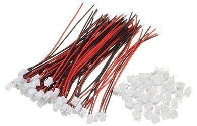 Разъемы Mini Micro JST 2.0 PH 2Pin с проводом 120мм (100шт)