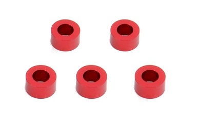 Шайба 3x5.5x3.0мм (алюминий/красный), 5 штук