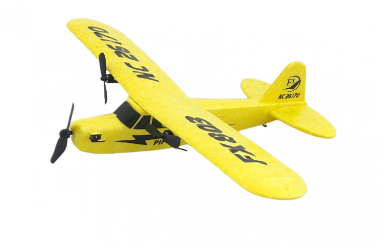 Радиоуправляемый самолет Piper J-3 (EPP) 2.4G Желтый