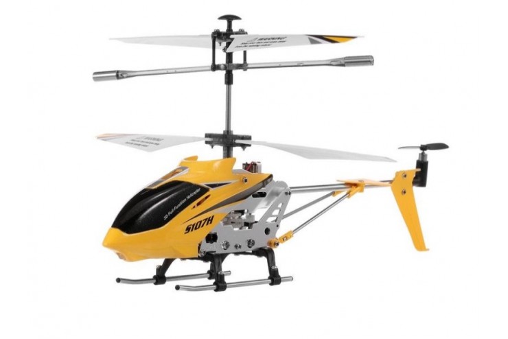 Радиоуправляемый вертолет Syma S107H RTF 2.4G Барометр Желтый