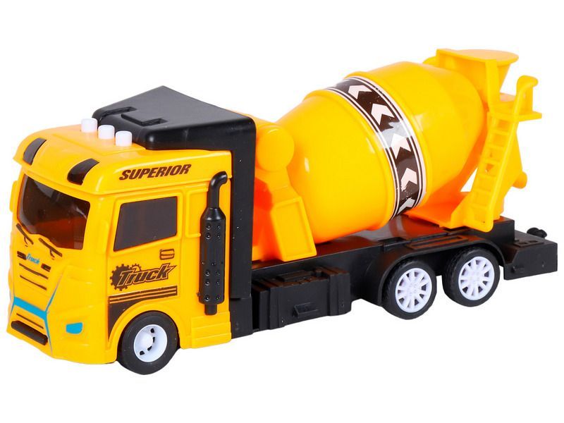 Машина AUTODRIVE Бетономешалка фрикционная, со светом и звуком, в/к 23,5*7*11 см